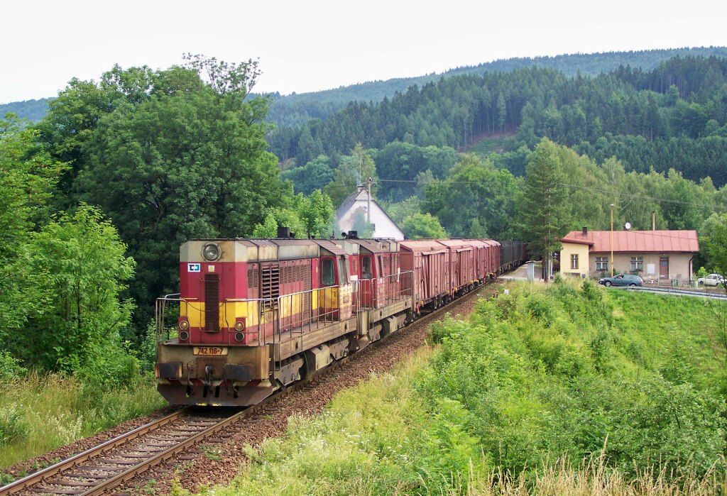 Velk Svatonovice - 742.116+117 s 11 vozovm Pn 63320