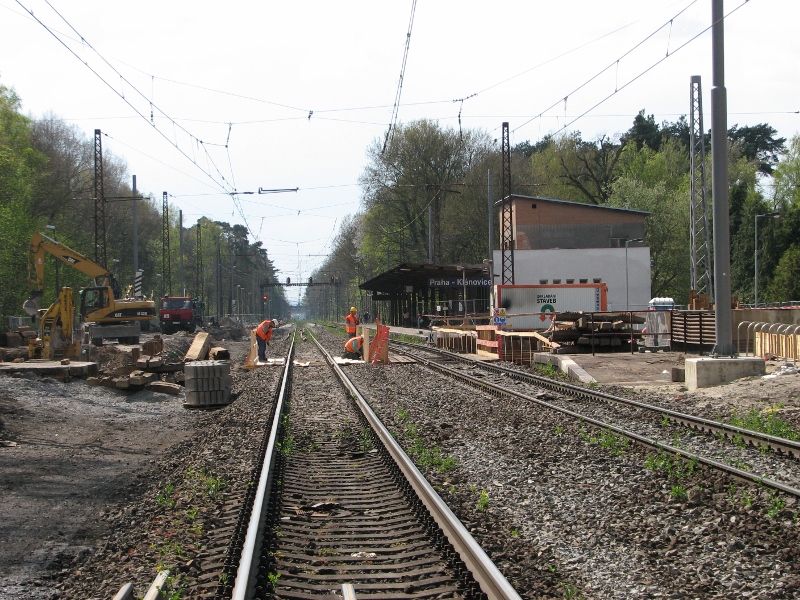 zastvka Klnovice, finalizace mostnho provizoria v 0.TK