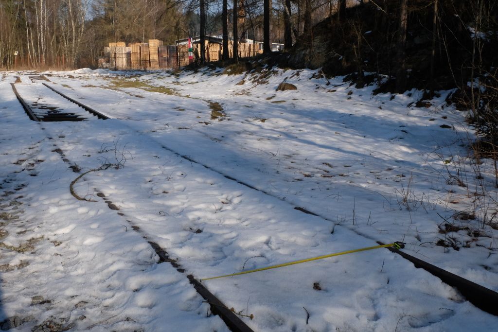 irokorozchodn kolej pobl arelu pily, pohled smr r n. S., Szava u ru, 21. 2. 2015