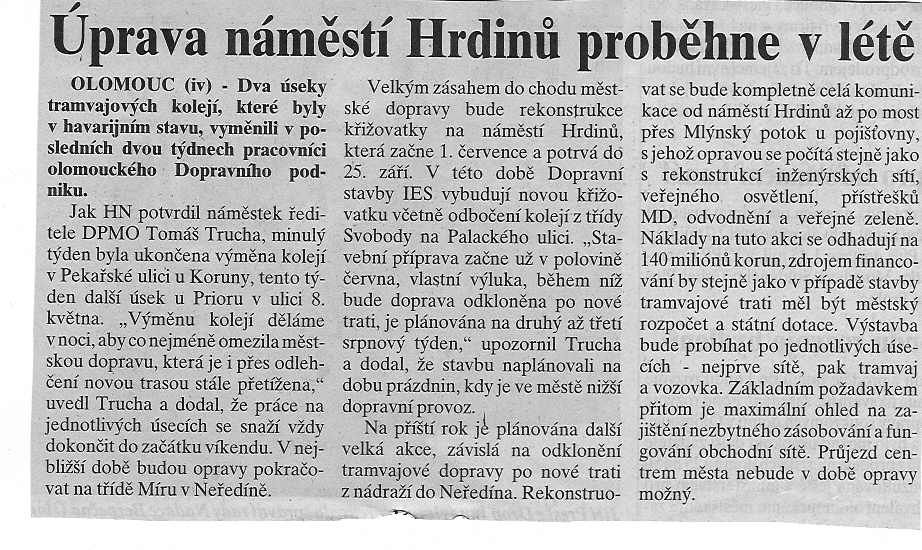 10.V.1997 - tedy jet ped povodn