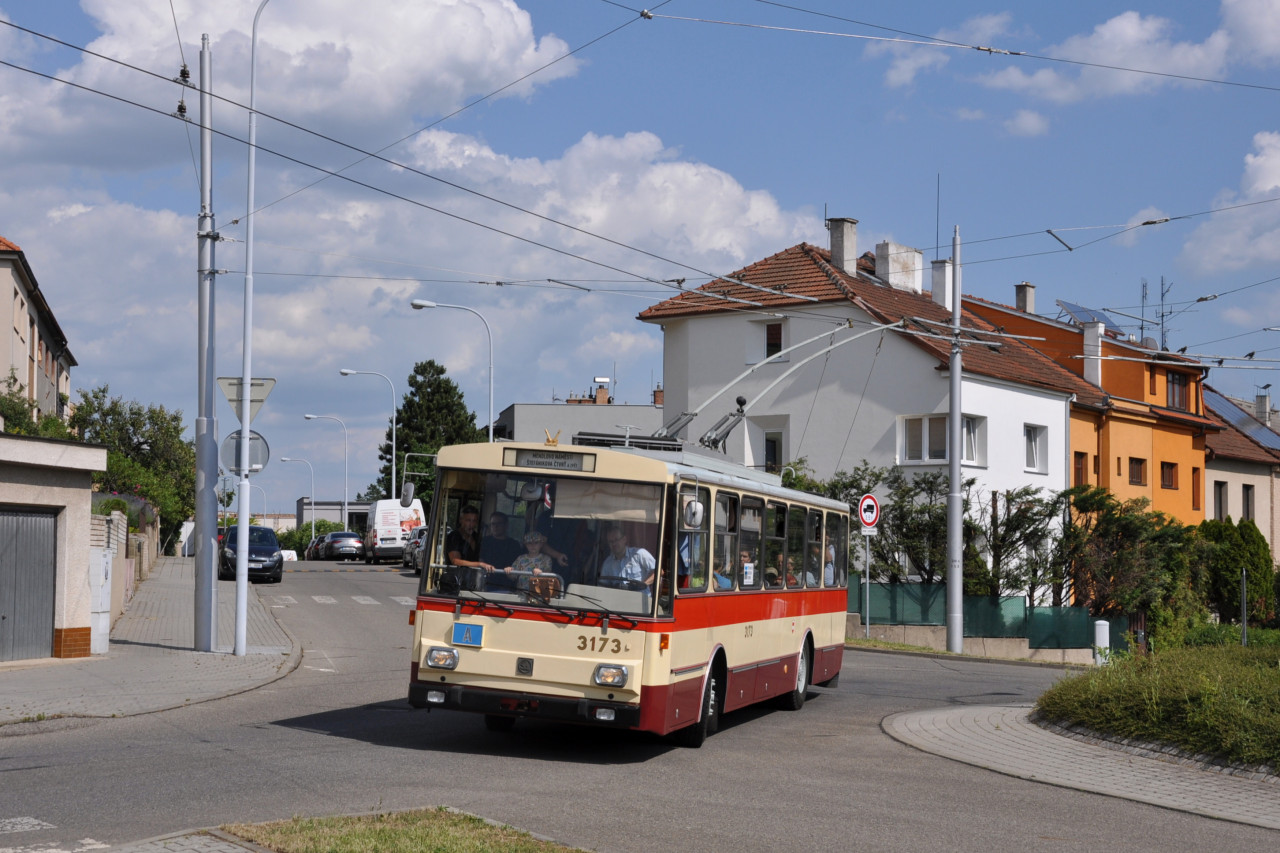 Rozlukov jzda s trolejbusy koda 14Tr a 15Tr v Brn