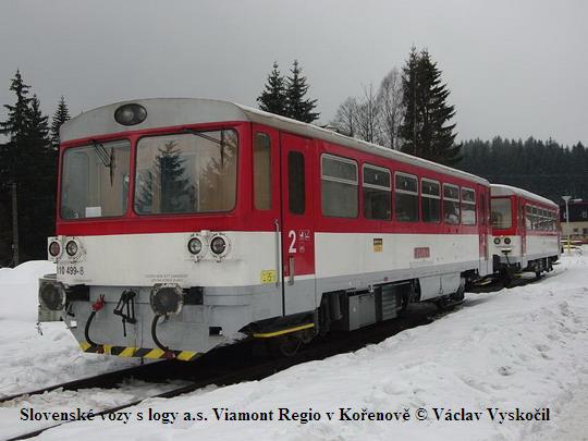 Slovensk vozy s logy a.s. Viamont Regio v Koenov © Vclav Vyskoil