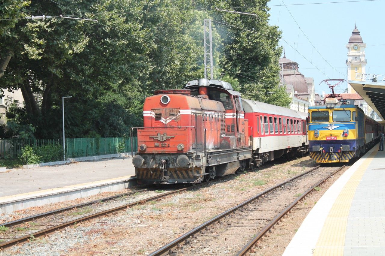 Lokomotiva 55 147 (Burgas-Bulharsko)