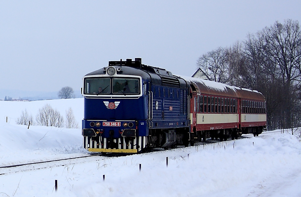 750 346 na Sp 1810 mezi zastvkami Trutnov - Volanov a Vlice