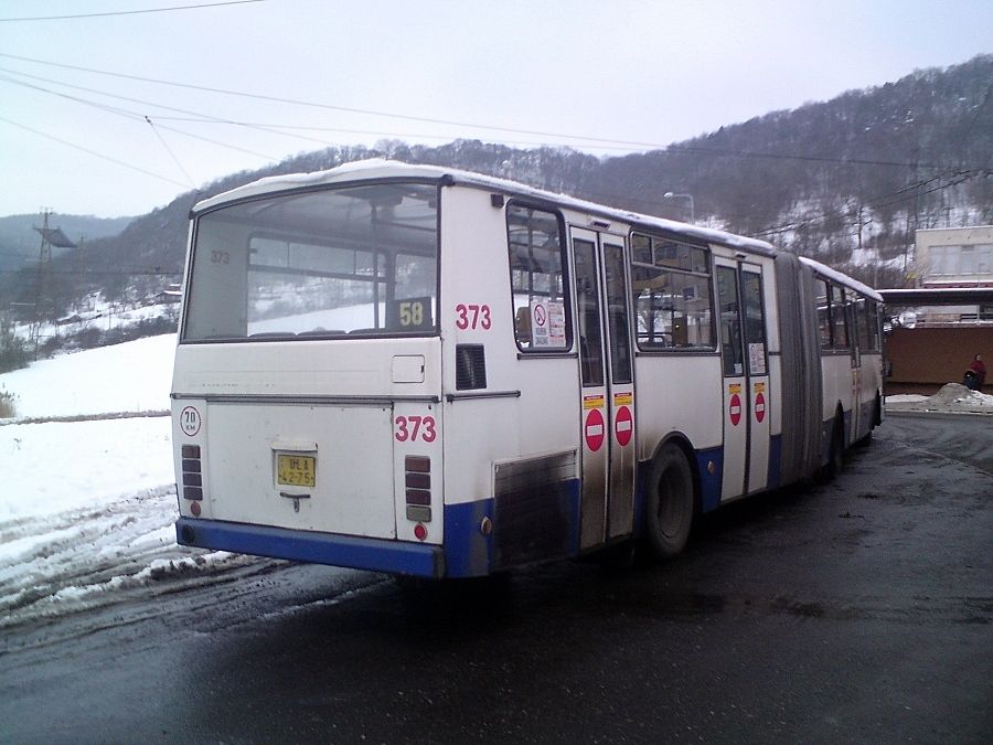 Karosa B 741.1908 ev.. 373 na NAD za trolejbusy na lince 58, Skalka 14.1.2010