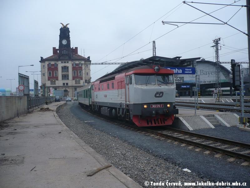 ST. Praha hl.n., R 1252, 749 170-7+BDs+Bdt (30.1.2009)