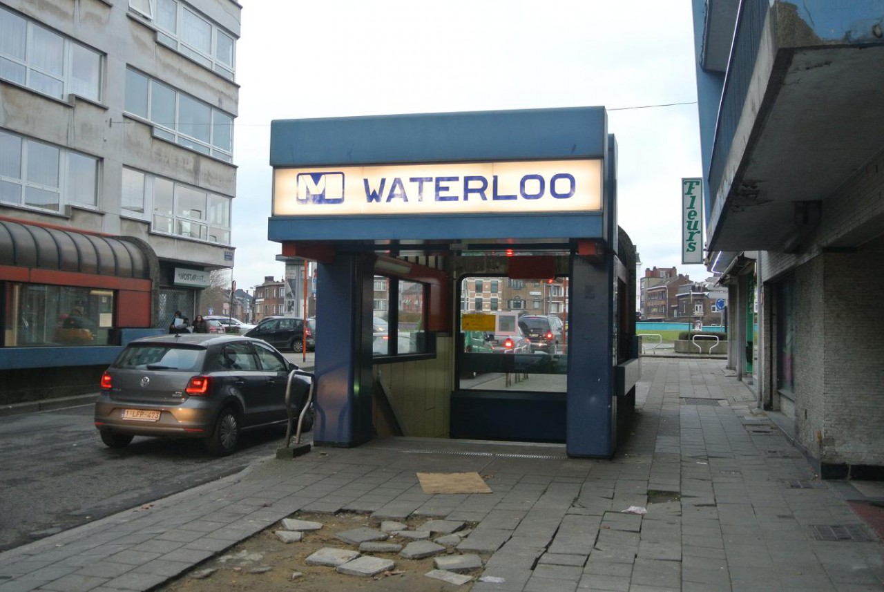 Vstup do podzemn stanice Waterloo