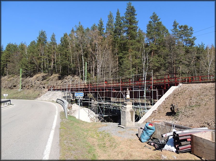 Oprava mostu v km 8,0