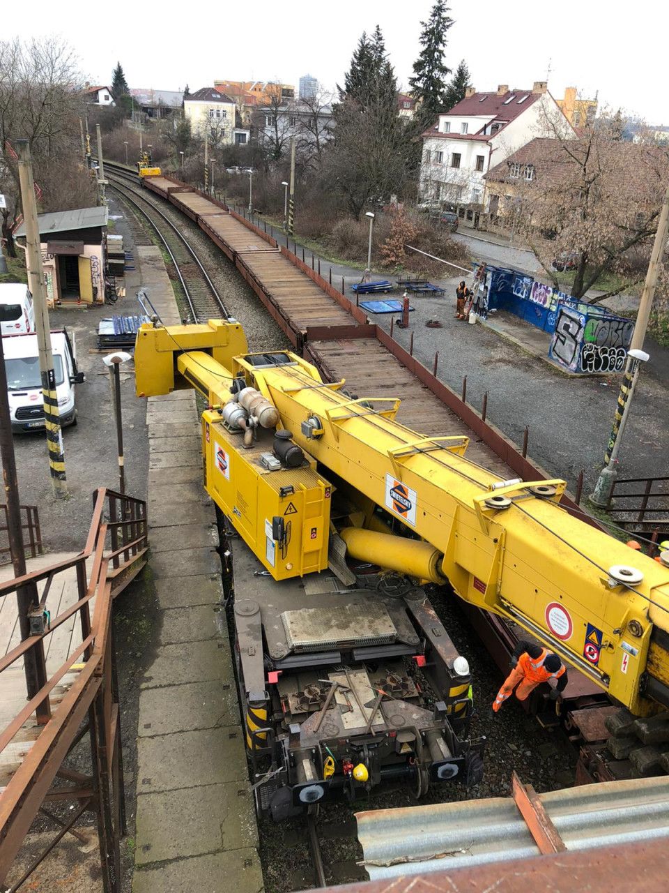 Praha-Stranice zastvka 2.2.2021 od zvltnho zpravodaje