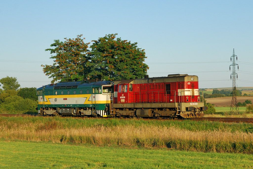 Kenovice, 31.8.2008, 18:44, 742 014+ 754 037