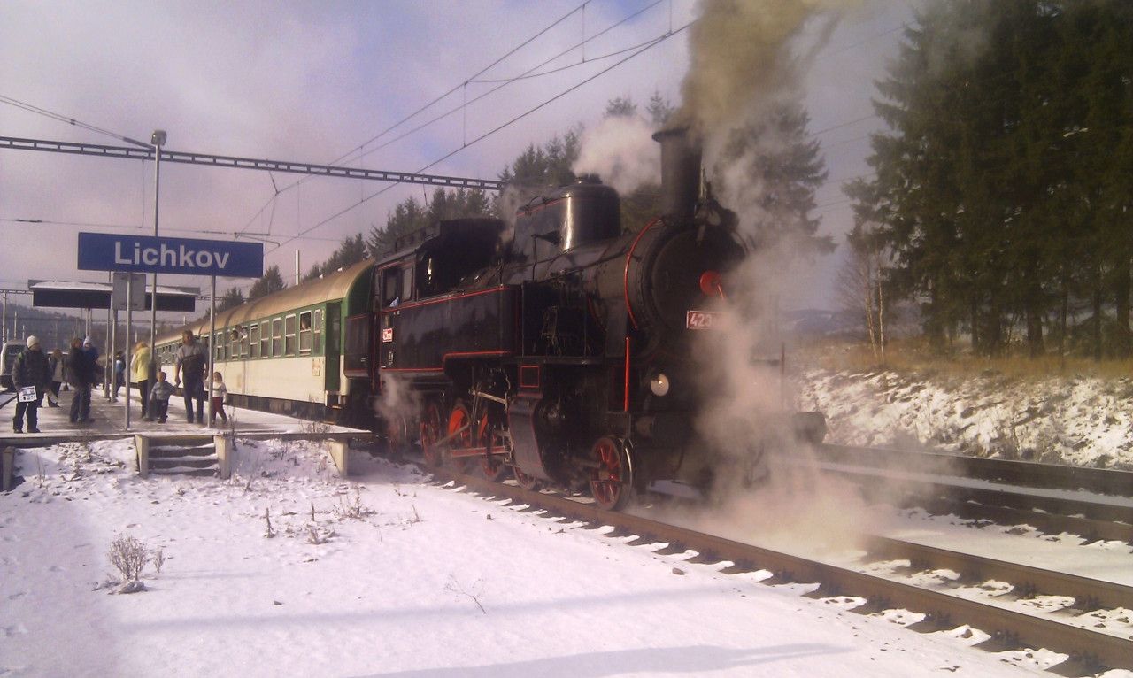 Mikulsk vlak po pjezdu do Lichkova