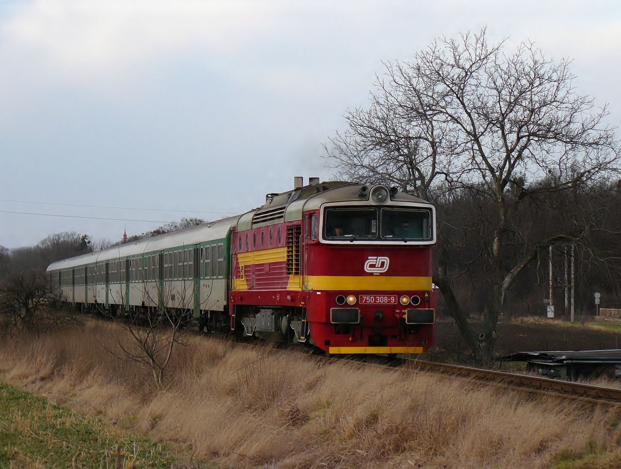 750 308-9 Dobrotice(Sp 1643,7.2.2009-foto:M.Nesrsta)