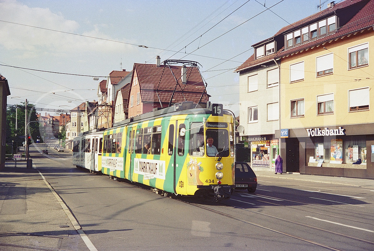 Stuttgart 31.8.1996, provoz na rozchodu 1000mm skonil v roce 2007