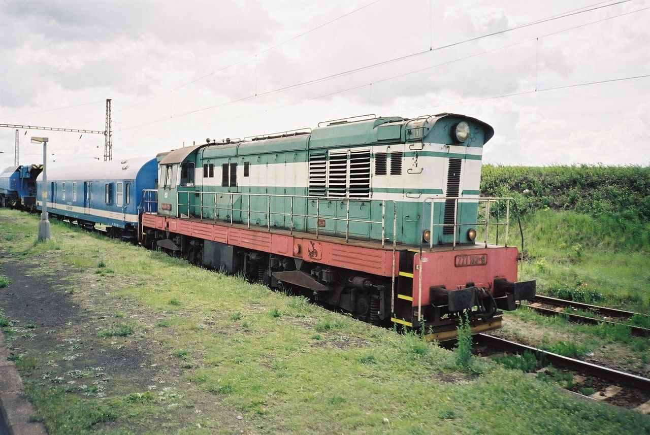 771.103 v ele nehodovho vlaku v st. Plze-Kimice 27.5.2006