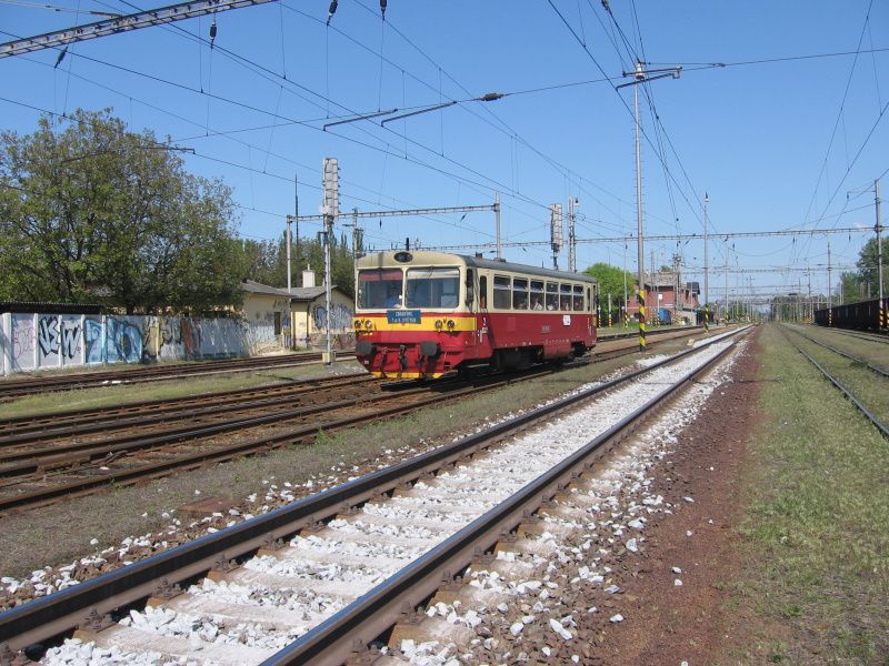 Odjezd pedposlednho vlaku z Kojetna do Tovaova.