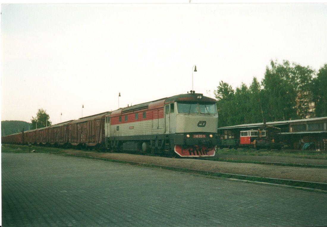 749.213-5 s vlakem soli z Polska. V Nchod dne 9.5.2002.