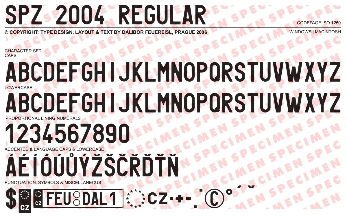 Regular font pro RZ