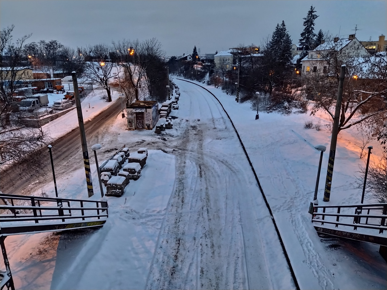 Praha-Stranice zastvka 8.2.2021