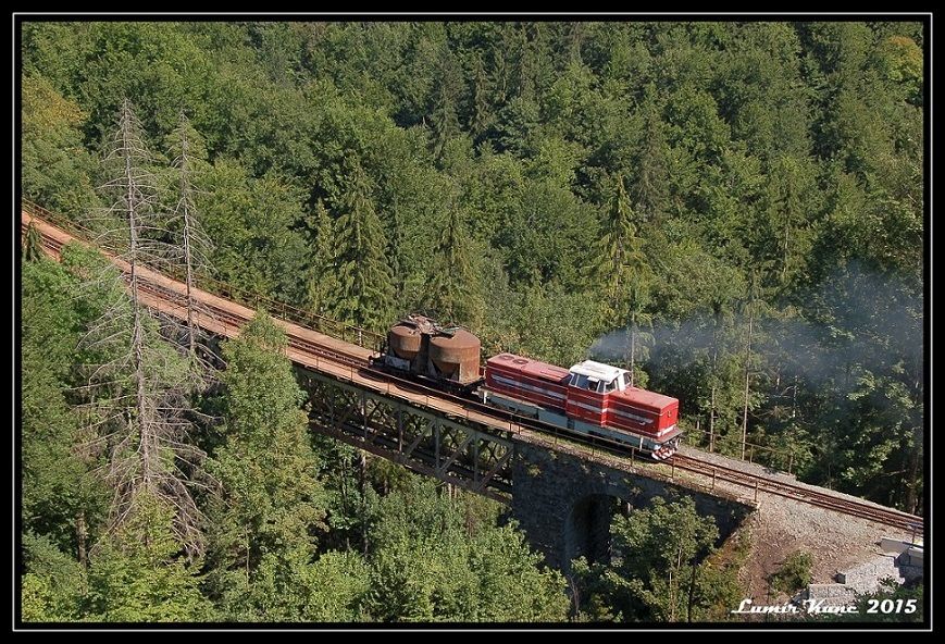 T444.1082 tla svoji obvyklou zt do st.Zbojsk, 29.8.15, ertov most