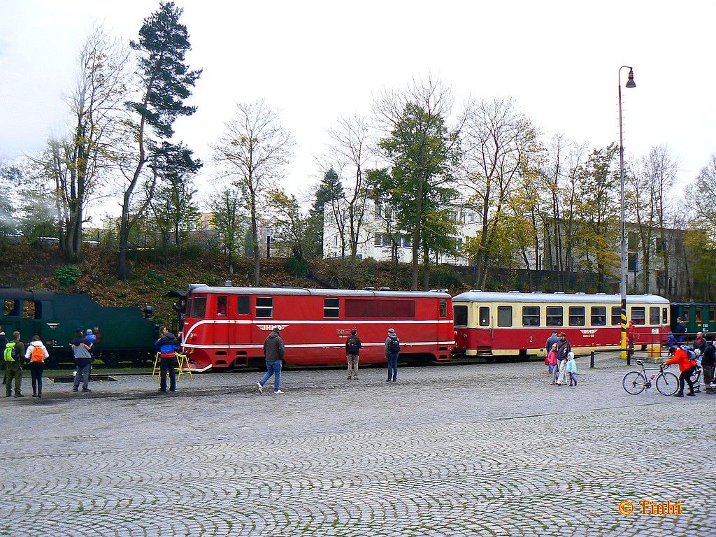 T47.018 - odjezd vlaku do Nov Bystice - 25.10.2014