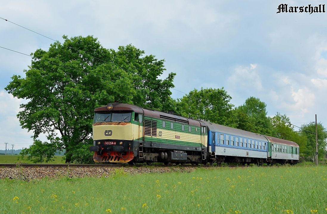 749.264-8_-_26.05.2014-_-DKV PRAHA - PJ Vrovice_tra .190 Hradlo BEZDREV - (R 1249).