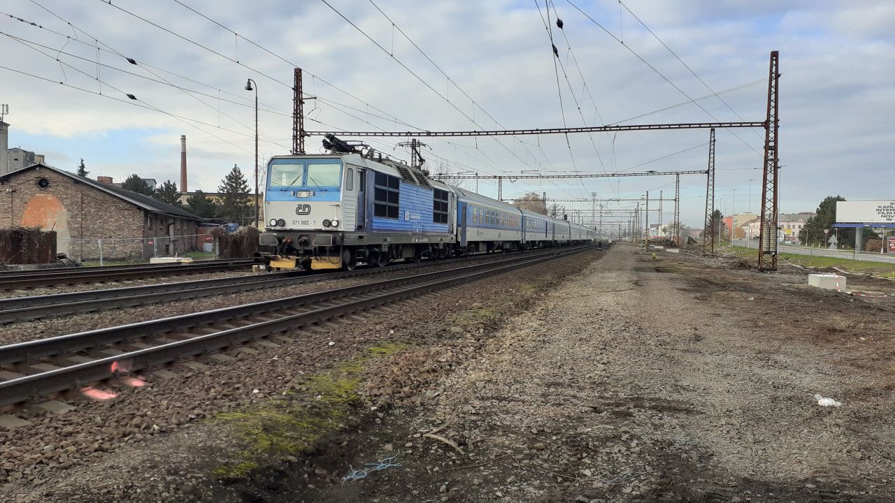 Prostor budouc zastvky Pardubice centrum