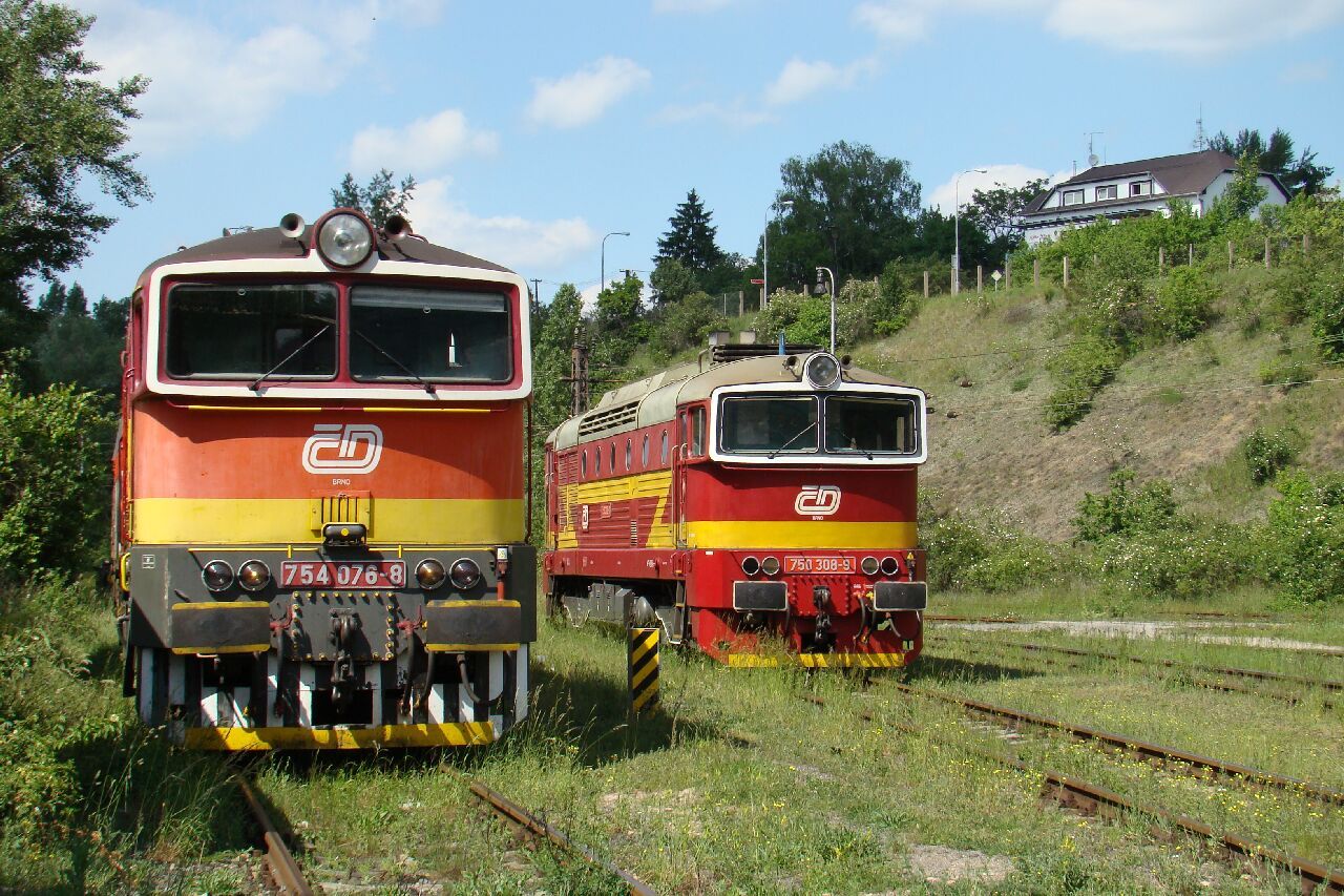 754 076 a 750 308 depo Brno-Malomice dne 23.5.2009