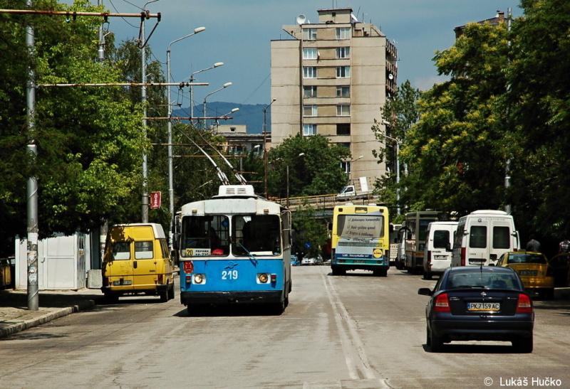 ZiU 219 na konen Zheleznicharska ul.