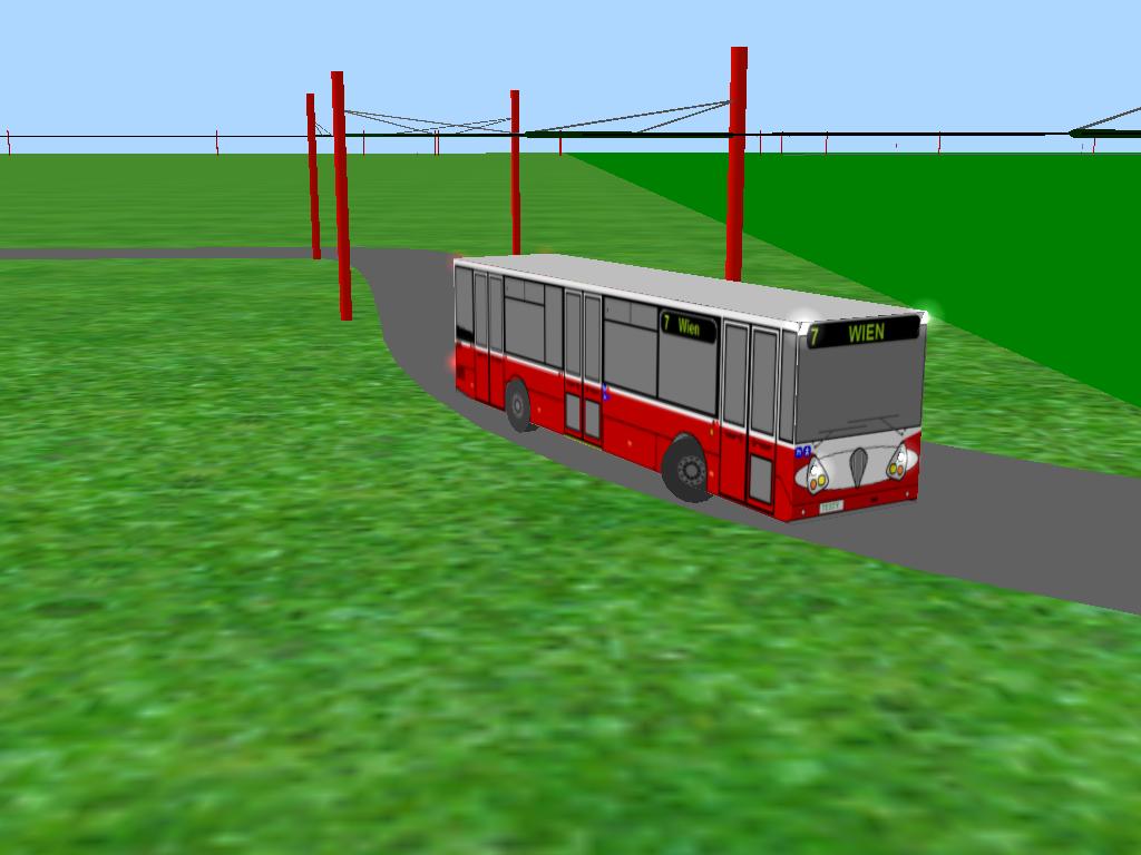 Autobus Kvele A-WEM pro Vde pi zkuebn jzd nedaleko zastvky Svteln.