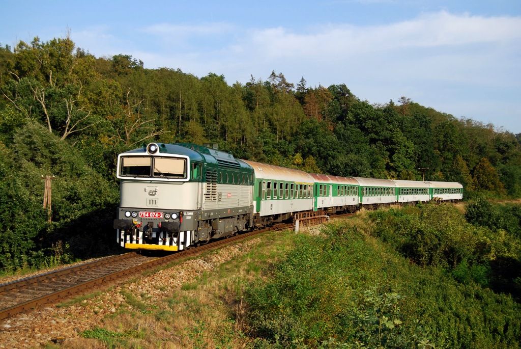 754.074 v ele R 924 "Jihlava", Omice, 5.9.2008