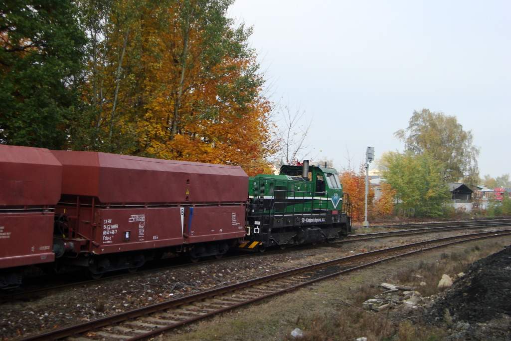 19.10.2012 na postrku vpence 741 706 odjezd z Kladna