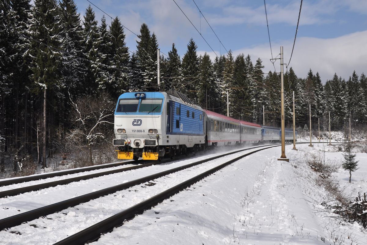 151 008 Ex 145 ODRA, Bocanovice 3.3.2015