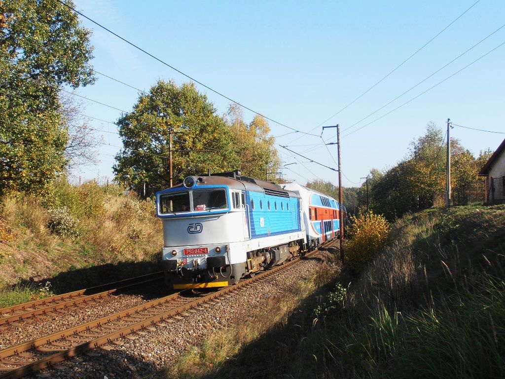 Lokomotiva 750.042, Havov, podzim 2012