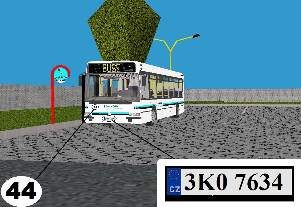 Irisbus-Citybus; Ev..44; SPZ: 3K0 7634
