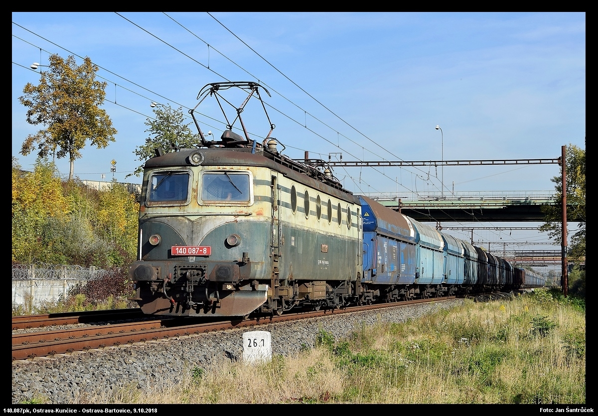 140.087, pk Pn 55235, Ostrava-Kunice - Ostrava-Bartovice, 9.10.2018