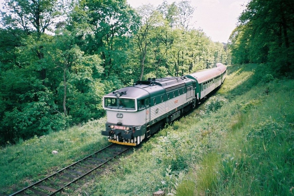 754.059 v Sp 1794 z Plzn do Chomutova jede v seku Kaznjov-Plasy 17.5.2002