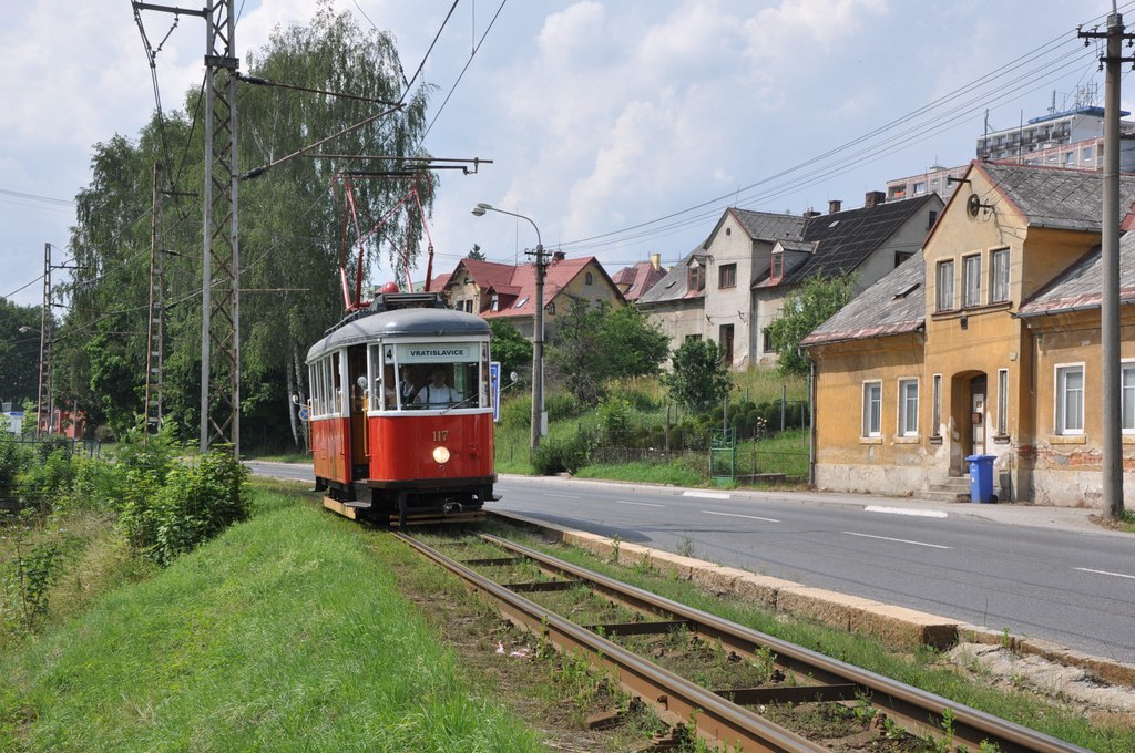 U zastvky Vratislavice, vhybna. 5.7.2012