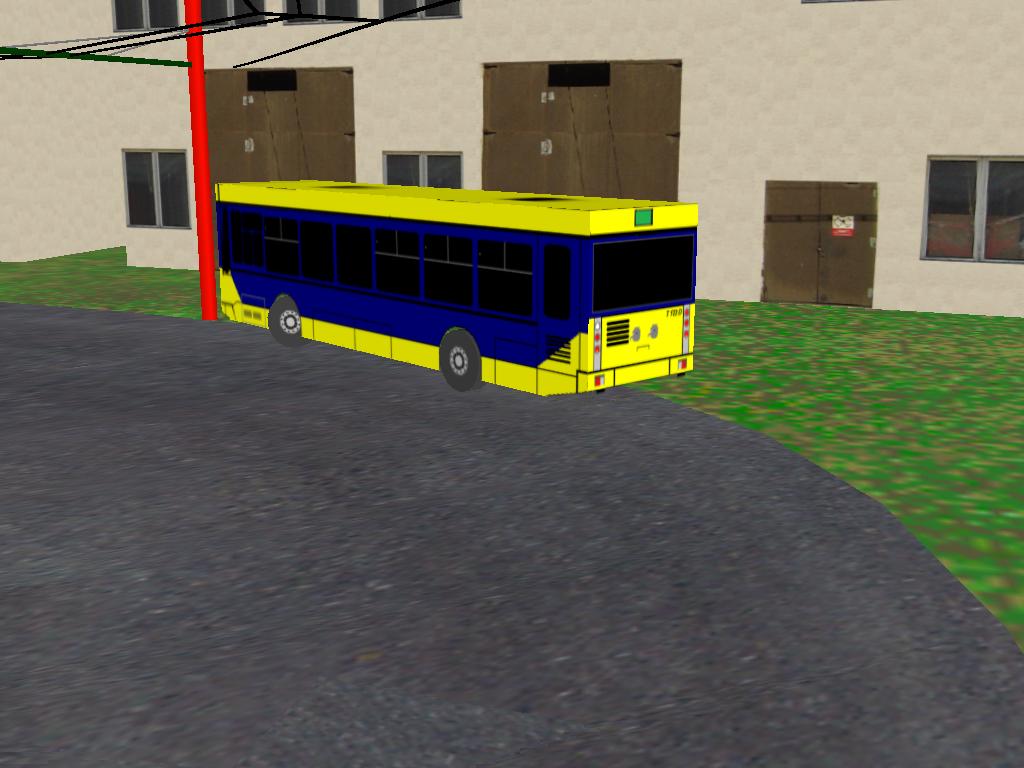 Rozpracovan trolejbus T 122 odstaven v arelu dlen