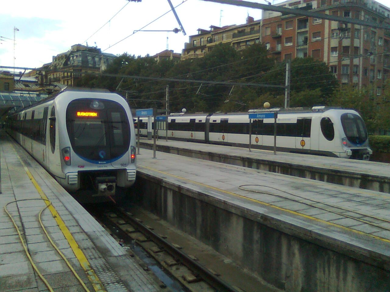 Novy vlacky Euskotren ve st. Amara - Donostia