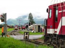 Fürth-Kaprun, setkání 3 různých typů hnacích vozidel nasazovaných na pravidelné vlaky na Pinzgaubahn