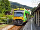 Bodenmais, konečná zastávka šumavské lokálky ze Zwieselu (dopravce: Regentalbahn)