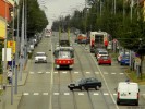 Souprava tramvaj T3 ev.. 1530 a 1601 v zastvce Koskova dne 8.9.2011