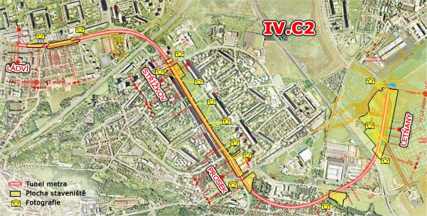 Interaktivní mapa trasy IV.C2