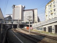 Vjezd do stanice Wien Mitte (směr Wien Pratestern).