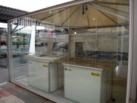 Výstava architektonických návrhů na novou stanici.