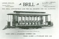 Inzerce firmy Brill, kter vyobrazuje jeden z voz pro Buenos Aires & Belgrano.