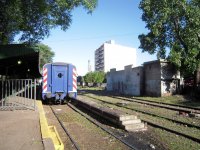 Haedo, posledn stanice na trati Roca, umouje pestupy na spoje trati Sarmiento.